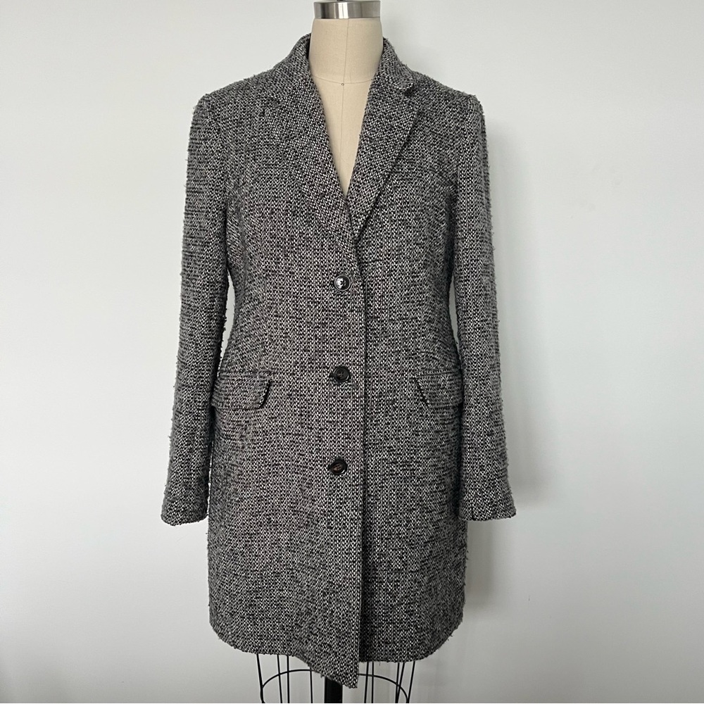 J.Crew Factory Tweed Peacoat